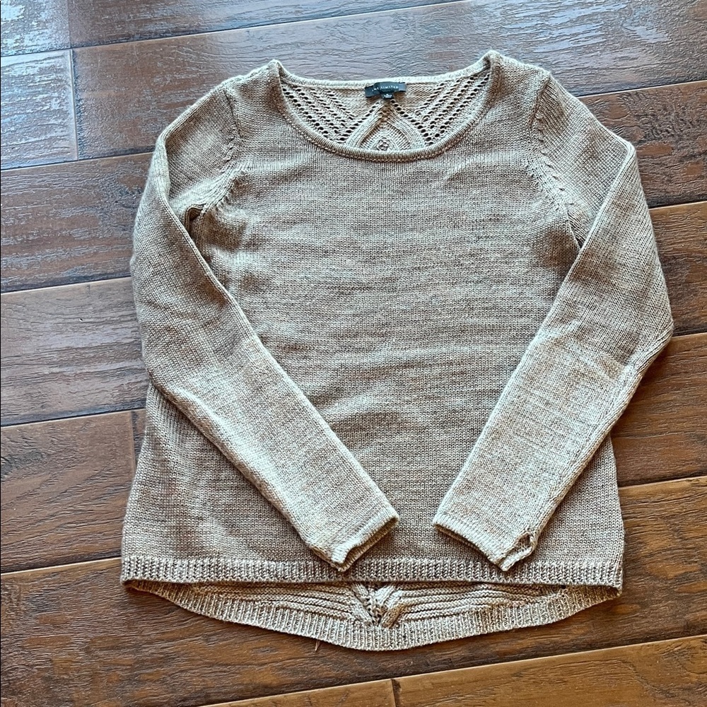 The Limited Women's Tan Crew Neck Sweater. - Size Small